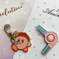 Vente en gros de badges de revers en émail souple, design personnalisé, couleur or rose, avec logo gravé et carte de support