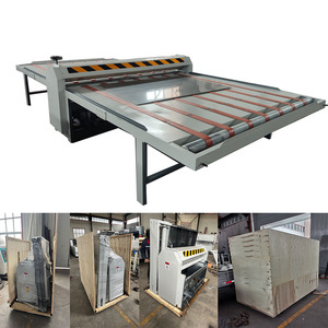Machine de découpe à plat semi-automatique MQJ pour boîtes en carton ondulé, neuve, garantie 1 an - Product Image 1