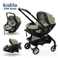 Poussette de sécurité pour bébé Kidilo, 0-6 mois, cadre en alliage d'aluminium, pliable, portable, capacité de charge de 15 kg