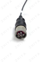 Faisceau de câblage automobile, connecteur femelle SAE J1939, interface Molex 43025, conducteur en cuivre nu, isolation en PVC, 1 mètre, 220V