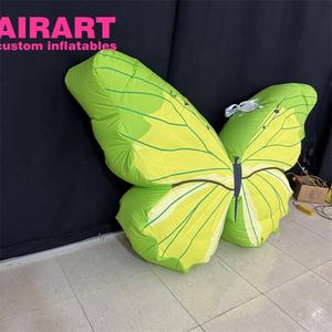 2 मीटर अनुकूलित ताजा रंग inflatable नीली तितली, पार्टी सजावट के लिए इंफ्लेटेबल तितली पंख गुब्बारा - Product Image 3