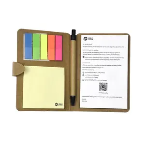 Eco Friendly Customize Silver Foil Logo Printed A6 Pocket Notepad with Pen