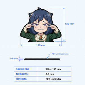 Pegatinas Personalizadas de <span class=keywords><strong>Manga</strong></span> con Efecto de Movimiento, Calcomanías de <span class=keywords><strong>Anya</strong></span>, Pegatinas de Anime 3D Lenticulares para Decoración de Coche, Portátil y Refrigerador - Product Image 3