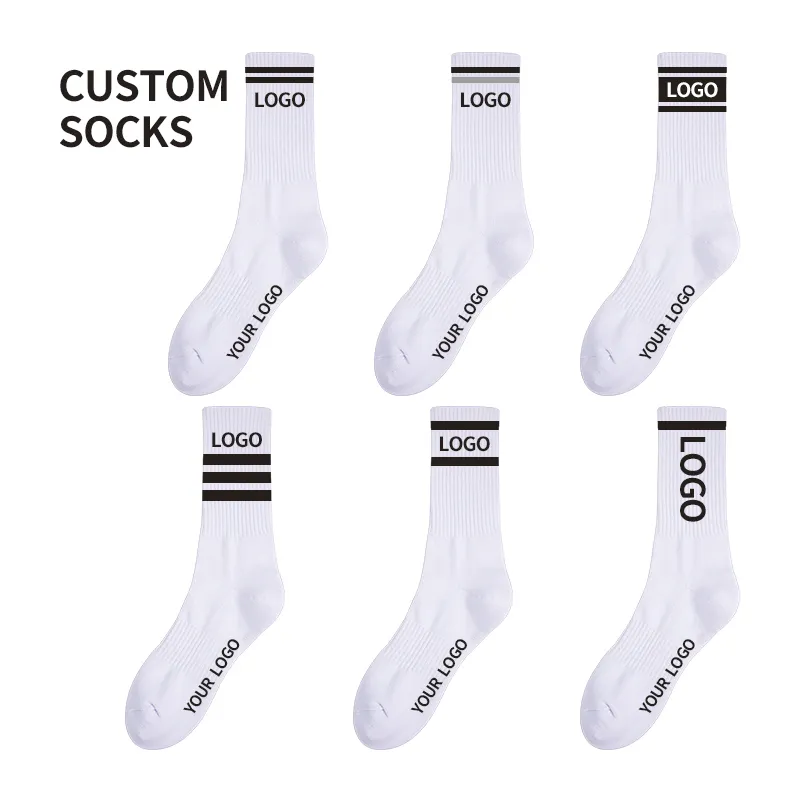 Custom Logo Men's Sports Socks Grip Football Basketball Socks Children Women Compression Running Stocking