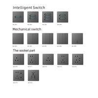 Interrupteur et prise murale intelligents WiFi Zigbee à réinitialisation automatique 1/2/3 Gang 1 voie, contrôlables via l'application Smart Life