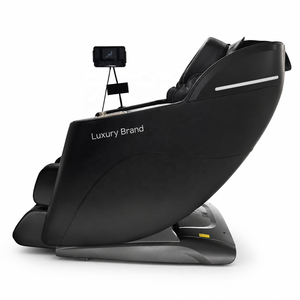 3D Zero Gravity Full Body Shiatsu <b>Massage</b> <b>Chair</b> with Air Pressure Neck & Waist <b>Massage</b> Leather Luxury <b>Recliner</b> with bluetooth - Product Image 3
