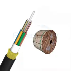Harga pabrik ADSS kabel serat optik udara jaket tunggal rentang kabel Adss 50M semua kabel optik pendukung diri dielektrik