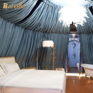 Maison à bulles modulaire préfabriquée en PC transparent, tente <span class=keywords><strong>Igloo</strong></span> pour le glamping, thermoformage transparent géodésique pour l'extérieur - Product Image 5