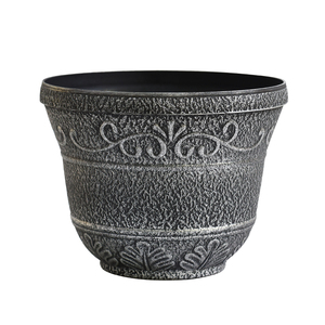 Pot de fleur de balcon de jardin en plastique PP en relief antique à vendre - Product Image 5