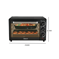 HALEY 25L 2000W Grille-pain électrique à convection Contrôle du four Prise américaine Plaque de cuisson pour usage domestique en extérieur