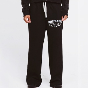 Custom logo Manufacturer <b>Y2k</b> Unisex Oversized Sweat <b>Pants</b> for Men Heavy Weight Cotton Track Wide Straight Leg Baggy Sweatpants - Product Image 2