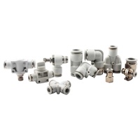 Raccord rapide en plastique noir pour tuyau d'air, connecteur de tube pneumatique, joint de raccordement rapide pour tuyauterie, fabricant de raccords pneumatiques