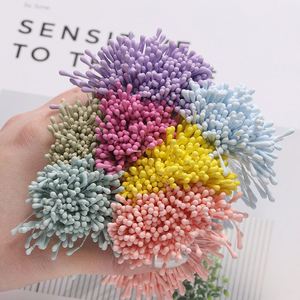 2mm Gypsum Cotton Thread Simulation Flower Core Matte Flower <b>Bud</b> Handmade DIY Antique Hairpin Hair Accessories Wholesale - Product Image 3
