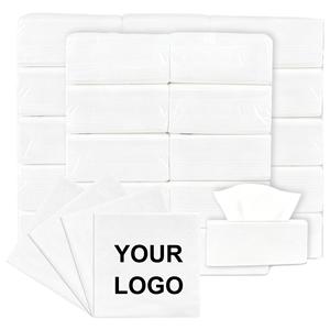 0717 Wholesale Custom Embossed Napkins 230x230mm Eco-friendly Double Layers Virgin Wood <b>Pulp</b> Disposable Tissue - Product Image 4