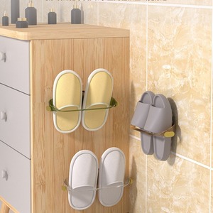 Estante para zapatillas de baño, organizador de almacenamiento circular duradero montado en la pared para inodoro, sin necesidad de perforar - Product Image 3