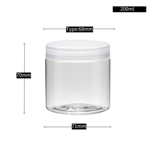 Envases Cosméticos al por Mayor, Frascos de Plástico PET Transparente de 120ml, 150ml, 200ml, 250ml, 300ml, 500ml con Tapa Blanca o Negra - Product Image 2