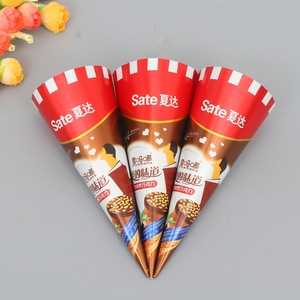 Ice Cream Wrapping Paper Ice Cream Paper Cone Packaging Ice Cream Wrapping Paper Ice Cream Paper Cone Packaging