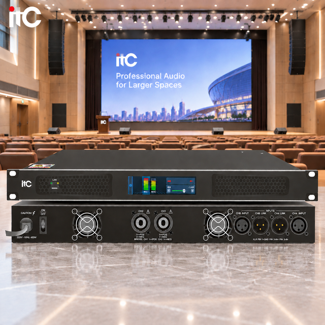 Power Amplifier 2600 Watts 2 Channel High Power Professional Digital Amplifier Digital Power Amplifier for Touring Performances