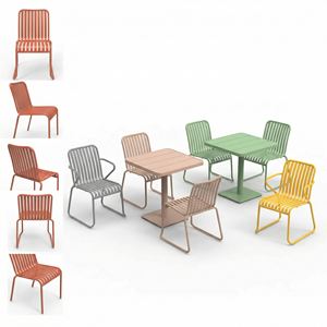 Elegante <span class=keywords><strong>Tavolo</strong></span> <span class=keywords><strong>Quadrato</strong></span> <span class=keywords><strong>da</strong></span> <span class=keywords><strong>Esterno</strong></span> in Alluminio Puro con Finitura Artigianale per Ristoranti e Spazi Esterni - Product Image 5