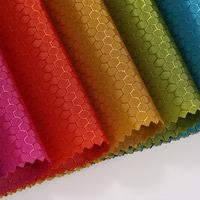 En gros Pu Enduit Tela Oxford Nid D'abeille Tissu Sac Tissu Matériel Échantillon Gratuit 70D Nylon Ripstop Oxford Tissu