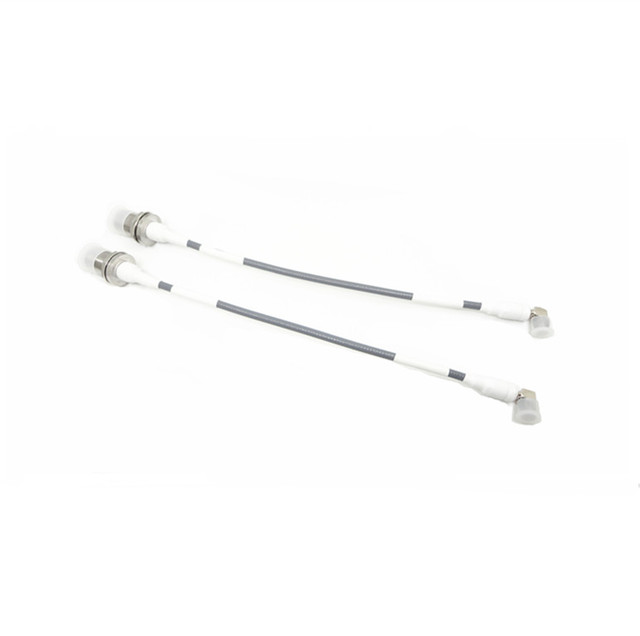 Customized N Female to SMA Male Right Angle RF Coaxial Cable Assembly 270mm Length Stainless Steel