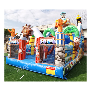 Tobogán Acuático Inflable Gigante de PVC para Adultos con Piscina Desmontable y Soplador para Uso Doméstico y Comercial en Fiestas - Product Image 5