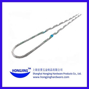 Hongjing Personnalisé Préformé Guy Grip Poignée De Gars Acier Galvanisé 1/7 5/16 Dead End Clamp Tension Clamp Stay Guy Grip - Product Image 3