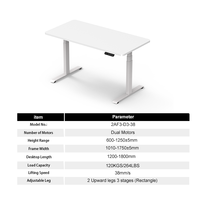 Bureau électrique moderne Cadre de bureau réglable en hauteur Mobilier de bureau Table à hauteur réglable pour le bureau
