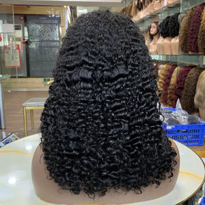 Peluca de Cabello Humano Virgen Brasileño Súper Doble Trama, 14 Pulgadas, Cierre 5x5, Rizo Birmano, Color Natural - Product Image 2