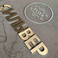 Enseignes lumineuses à lettres en relief avec éclairage LED, enseigne rétroéclairée à LED pour la décoration de magasins commerciaux, publicité extérieure