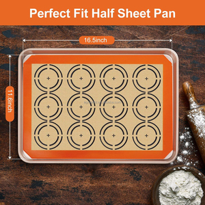 OEM /ODM 42*29.5cm <b>Silicone</b> Macaron Mat for <b>Baking</b> Cookie Biscuit Mat Tapis De Cuisson En <b>Silicone</b> - Product Image 3