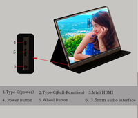 Écran portable simple 15,6 pouces IPS FHD, Plug and Play, 1920*1080P, extension d'écran, installation facile, OEM ODM Factory
