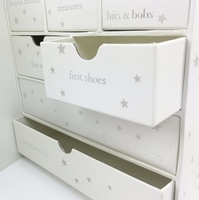 Boîte pour calendrier de l'avent personnalisée de luxe nouveauté faite à la main vert aqua boîte cadeau pour bébé souvenir de noël boîte souvenir dent de bébé