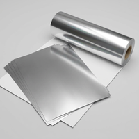 Rouleau de papier aluminium de 12 microns, souple, thermoscellable, gaufré, avec revêtement laqué, pour l'emballage de tablettes de chocolat, imprimé sur mesure