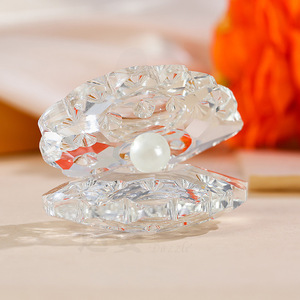 Ornement en verre cristal en forme d'escargot, sculpture ajourée, cadeau souvenir pour les couples et les enfants - Product Image 4