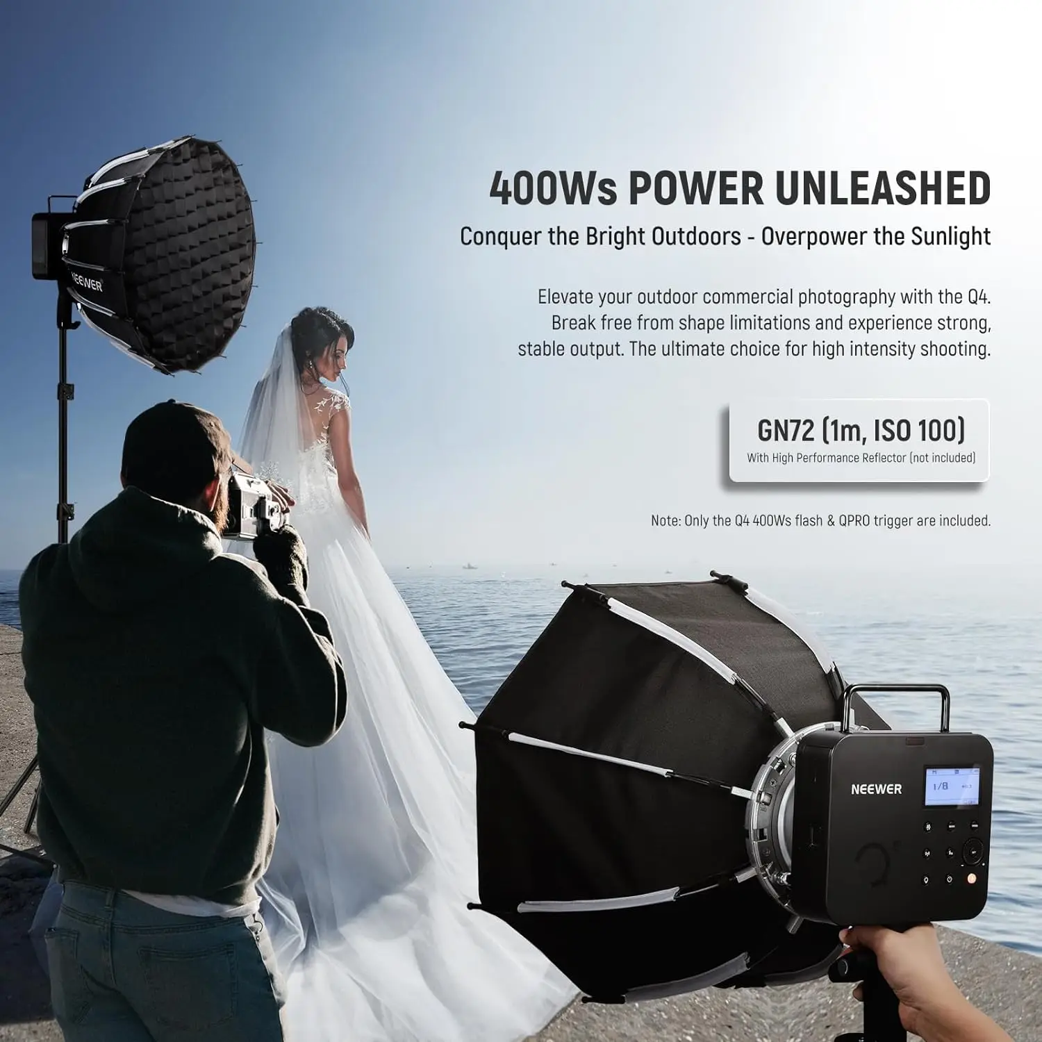 NEEWER Q4 400Ws 2.4G TTL 闪光灯 NEEWER Q4 400Ws 2.4G TTL 闪光灯