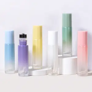 Glas Luxus Kosmetik verpackung Serum flaschen 5ml für Roll-On Flasche Glas 10ml mit Roller Pen Kosmetik verpackung