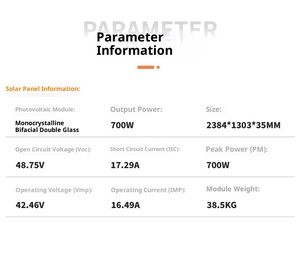 2 yıl garanti ile güneş ev sistemi için Bifacial için VoltEra Monocrystalline silikon güneş panelleri 700W-720W - Product Image 3