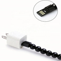 Bracelet universel Câble de chargeur de téléphone Câble de type C Charge rapide Micro Usb C Câbles de charge Chargeur de perles USB Type C Fil de données