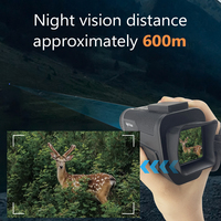 Jumelles de vision nocturne numériques 4K pour adultes, infrarouges, avec carte 128 Go pour enregistrer des vidéos/photos, 40MP, résistantes aux intempéries, zoom 8X, pour la chasse