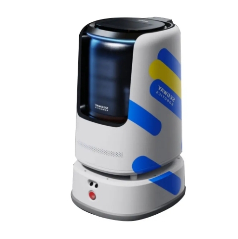 2026 Futuristic Driverless Delivery Robot for Hotel Room Call Autonomous Elevator Food Delivery Robot Office Buildings