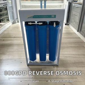 Système de traitement de l'eau par osmose inverse électrique sous évier 800GPD, fonction autonettoyante, acier inoxydable, filtration en 8 étapes - Product Image 2