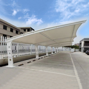 Abri de stationnement automobile à cantilever tendu personnalisable |   Abri de voiture en <span class=keywords><strong>membrane</strong></span>, auvent solaire pour parking - Product Image 4