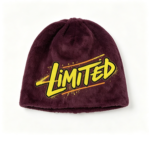 Wholesale Unisex ACE Faux Fur Cuffed Beanie <b>Hat</b> <b>Winter</b> Warm Plush Cap Limited Character Graffiti Printed Soft Fluffy Outdoor - Product Image 3