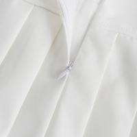 Jupe plissée mini noire unie taille haute avec ceinture, style preppy élégant, jupe courte décontractée pour femme
