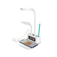 Support de Stylo Pliable à Charge Rapide avec Lampe, Chargeur Sans Fil, Station de Recharge Téléphone Type-C avec Réveil et Service OEM – Vente en Gros