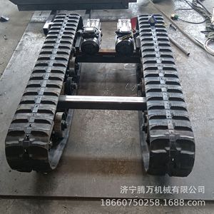 Piezas de tanque RC, mini chasis eléctrico con orugas de goma y motor de CC para vehículos de control remoto - Product Image 1