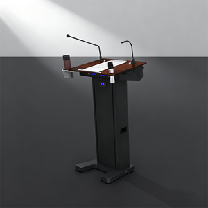 כיתה חכמה עץ פודיום הכנסייה rostrum דיגיטלית עם מיקרופון אינטראקטיבי - Product Image 2