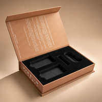 Boîtes d'emballage pour lentilles de contact en carton rigide avec insert en EVA, personnalisables, recyclables et magnétiques, vente en gros