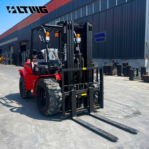 LTMG Articulado 4WD 4*4 neumáticos todoterreno contenedor elevador de horquilla 2ton 2.5ton <span class=keywords><strong>3ton</strong></span> 3.5ton carretilla elevadora para terrenos difíciles con cambio lateral - Product Image 4